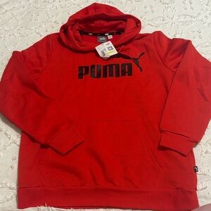PUMA Men's Vibrant Red Hoodie